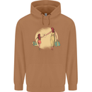 Mum and Daughter Shopping Mens 80% Cotton Hoodie Caramel Latte