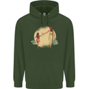 Mum and Daughter Shopping Mens 80% Cotton Hoodie Forest Green