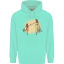 Mum and Daughter Shopping Mens 80% Cotton Hoodie Peppermint