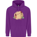 Mum and Daughter Shopping Mens 80% Cotton Hoodie Purple