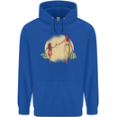 Mum and Daughter Shopping Mens 80% Cotton Hoodie Royal Blue
