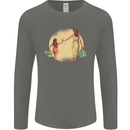 Mum and Daughter Shopping Mens Long Sleeve T-Shirt Charcoal
