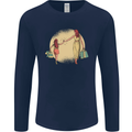 Mum and Daughter Shopping Mens Long Sleeve T-Shirt Navy Blue