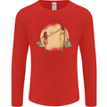 Mum and Daughter Shopping Mens Long Sleeve T-Shirt Red