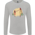 Mum and Daughter Shopping Mens Long Sleeve T-Shirt Sports Grey