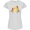 Mum and Daughter Shopping Womens Petite Cut T-Shirt White