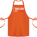 Mum of 3 Boys Funny Mother's Day Cotton Apron 100% Organic Orange