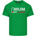 Mum of 3 Boys Funny Mother's Day Mens Cotton T-Shirt Tee Top Irish Green