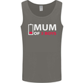 Mum of 3 Boys Funny Mother's Day Mens Vest Tank Top Charcoal