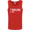 Mum of 3 Boys Funny Mother's Day Mens Vest Tank Top Red