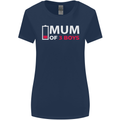 Mum of 3 Boys Funny Mother's Day Womens Wider Cut T-Shirt Navy Blue