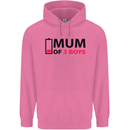Mum of Three Boys Funny Mother's Day Mens 80% Cotton Hoodie Azelea
