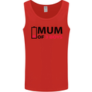 Mum of Three Boys Funny Mother's Day Mens Vest Tank Top Red