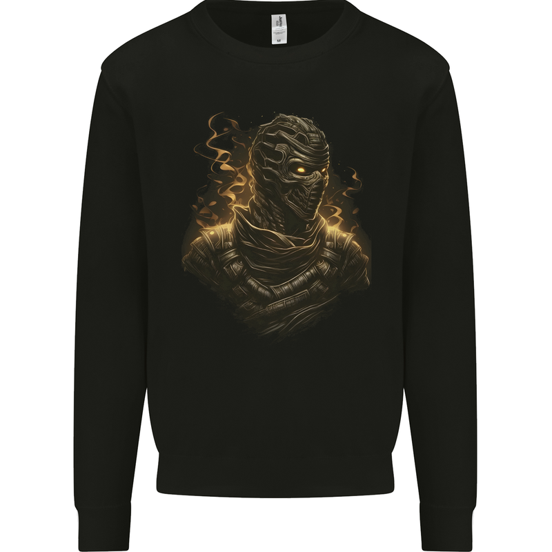 Mummy From Hell Demon Skull SCI-FI Mens Sweatshirt Jumper Black