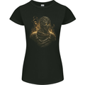 Mummy From Hell Demon Skull SCI-FI Womens Petite Cut T-Shirt Black