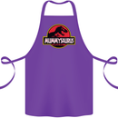 Mummysaurus Funny Mother's Day Mummy Cotton Apron 100% Organic Purple