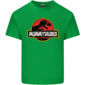 Mummysaurus Funny Mother's Day Mummy Mens Cotton T-Shirt Tee Top Irish Green