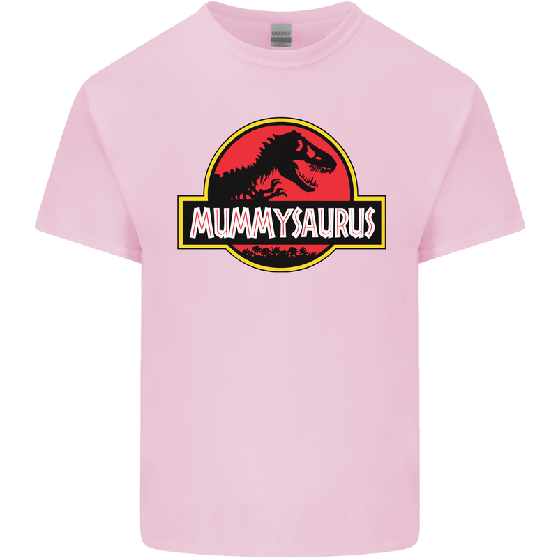 Mummysaurus Funny Mother's Day Mummy Mens Cotton T-Shirt Tee Top Light Pink