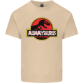 Mummysaurus Funny Mother's Day Mummy Mens Cotton T-Shirt Tee Top Sand