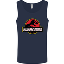 Mummysaurus Funny Mother's Day Mummy Mens Vest Tank Top Navy Blue