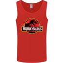 Mummysaurus Funny Mother's Day Mummy Mens Vest Tank Top Red