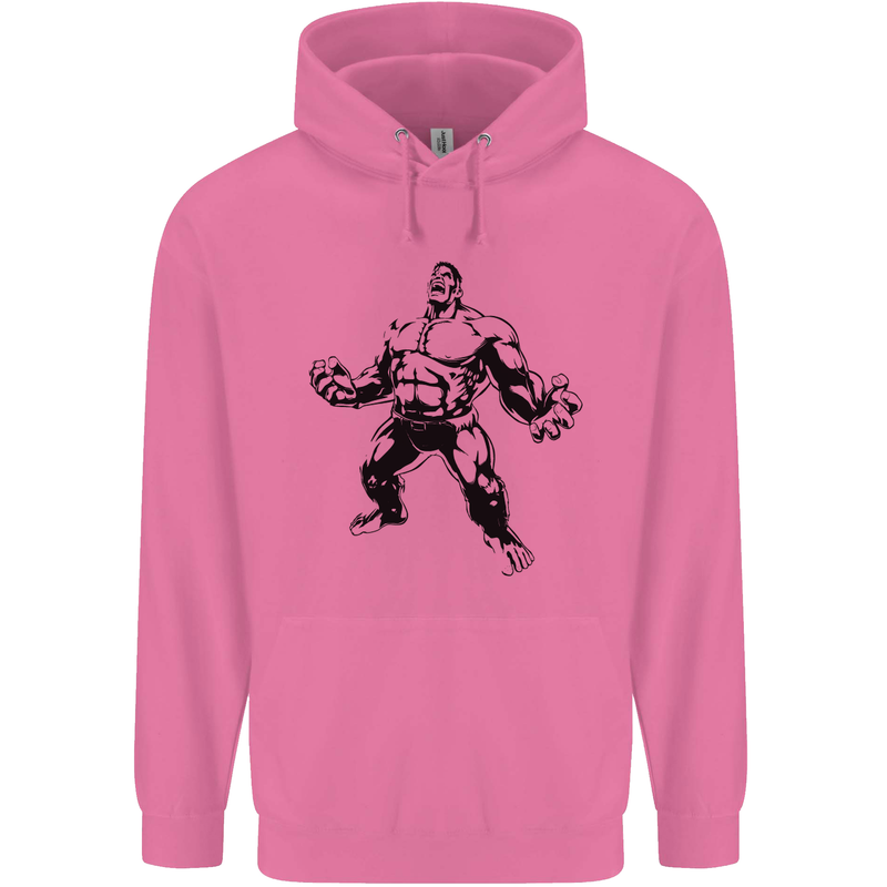 Muscle Man Gym Training Top Bodybuilding Childrens Kids Hoodie Azalea