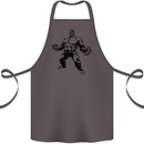 Muscle Man Gym Training Top Bodybuilding Cotton Apron 100% Organic Dark Grey