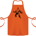 Muscle Man Gym Training Top Bodybuilding Cotton Apron 100% Organic Orange