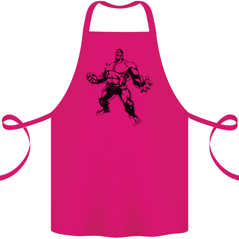 Muscle Man Gym Training Top Bodybuilding Cotton Apron 100% Organic Pink