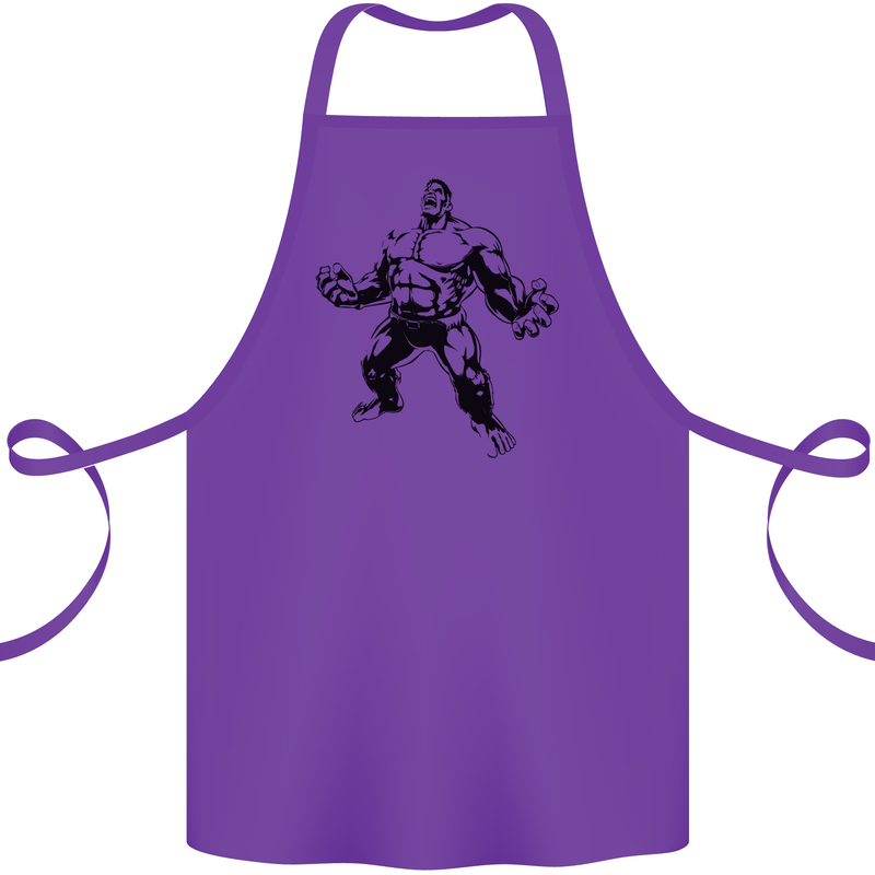 Muscle Man Gym Training Top Bodybuilding Cotton Apron 100% Organic Purple