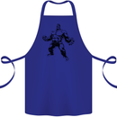 Muscle Man Gym Training Top Bodybuilding Cotton Apron 100% Organic Royal Blue