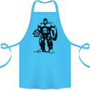 Muscle Man Gym Training Top Bodybuilding Cotton Apron 100% Organic Turquoise