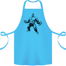Muscle Man Gym Training Top Bodybuilding Cotton Apron 100% Organic Turquoise
