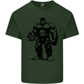 Muscle Man Gym Training Top Bodybuilding Mens Cotton T-Shirt Tee Top Forest Green