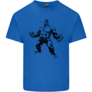 Muscle Man Gym Training Top Bodybuilding Mens Cotton T-Shirt Tee Top Royal Blue