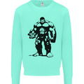 Muscle Man Gym Training Top Bodybuilding Mens Sweatshirt Jumper Peppermint