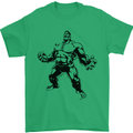 Muscle Man Gym Training Top Bodybuilding Mens T-Shirt Cotton Gildan Irish Green