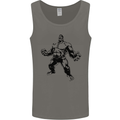 Muscle Man Gym Training Top Bodybuilding Mens Vest Tank Top Charcoal