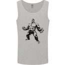 Muscle Man Gym Training Top Bodybuilding Mens Vest Tank Top Sports Grey