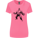 Muscle Man Gym Training Top Bodybuilding Womens Wider Cut T-Shirt Azalea