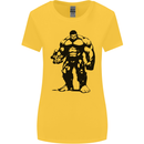 Muscle Man Gym Training Top Bodybuilding Womens Wider Cut T-Shirt Yellow