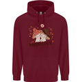 Mush Love Funny Mushroom Mycology Childrens Kids Hoodie Maroon