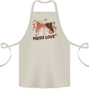 Mush Love Funny Mushroom Mycology Cotton Apron 100% Organic Natural