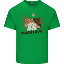 Mush Love Funny Mushroom Mycology Kids T-Shirt Childrens Irish Green