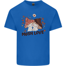 Mush Love Funny Mushroom Mycology Kids T-Shirt Childrens Royal Blue