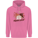 Mush Love Funny Mushroom Mycology Mens 80% Cotton Hoodie Azelea