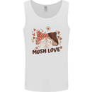 Mush Love Funny Mushroom Mycology Mens Vest Tank Top White
