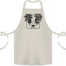 Mushroom Alien Skull Cotton Apron 100% Organic Natural