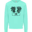 Mushroom Alien Skull Kids Sweatshirt Jumper Peppermint