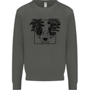 Mushroom Alien Skull Kids Sweatshirt Jumper Storm Grey